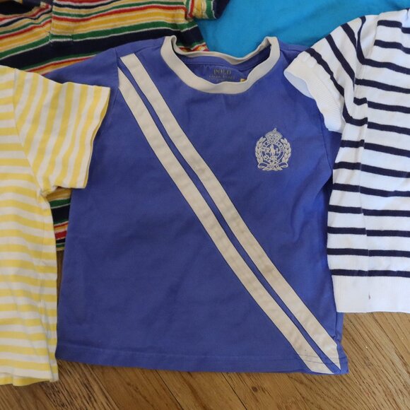 MOSCHINO RALPH LAUREN SCOTCH SODA boys tops bundle size 3 designer stripe cotton - Picture 4 of 6